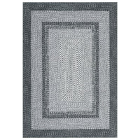 Garvee Printed Rugs Braided Pattern Washable Non Slip 4x6 Soft Low Pile Stain Resistant Entryway Living Room Rug