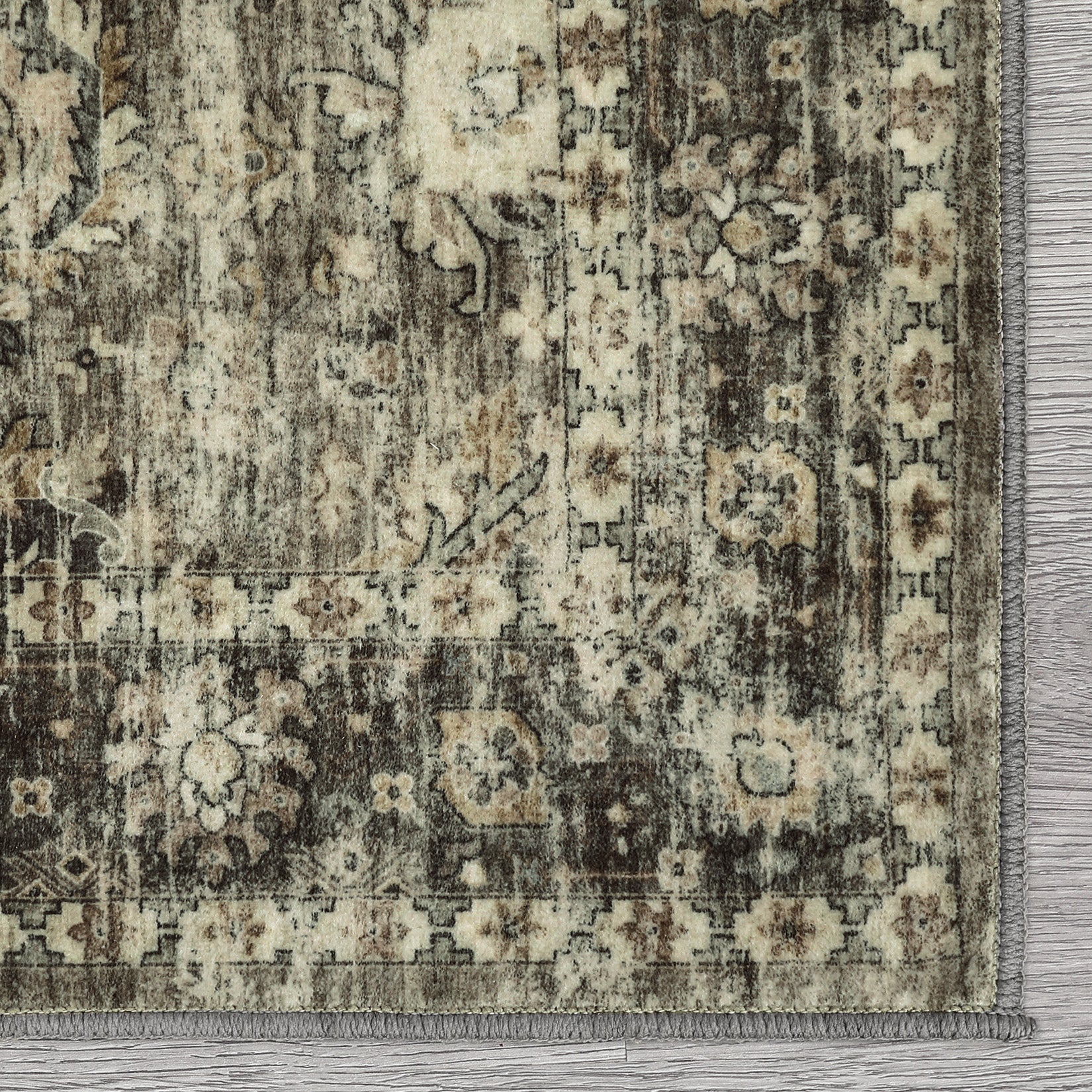 Garvee Hallway Rugs, Machine Washable Traditional Rug, Non Slip Floor Carpet, Low Pile Soft Printed Vintage Rug for Home Decor Entryway Bed Room Laundry Room Indoor