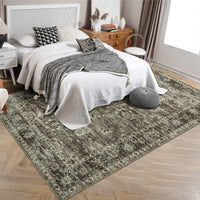 Garvee Hallway Rugs, Machine Washable Traditional Rug, Non Slip Floor Carpet, Low Pile Soft Printed Vintage Rug for Home Decor Entryway Bed Room Laundry Room Indoor