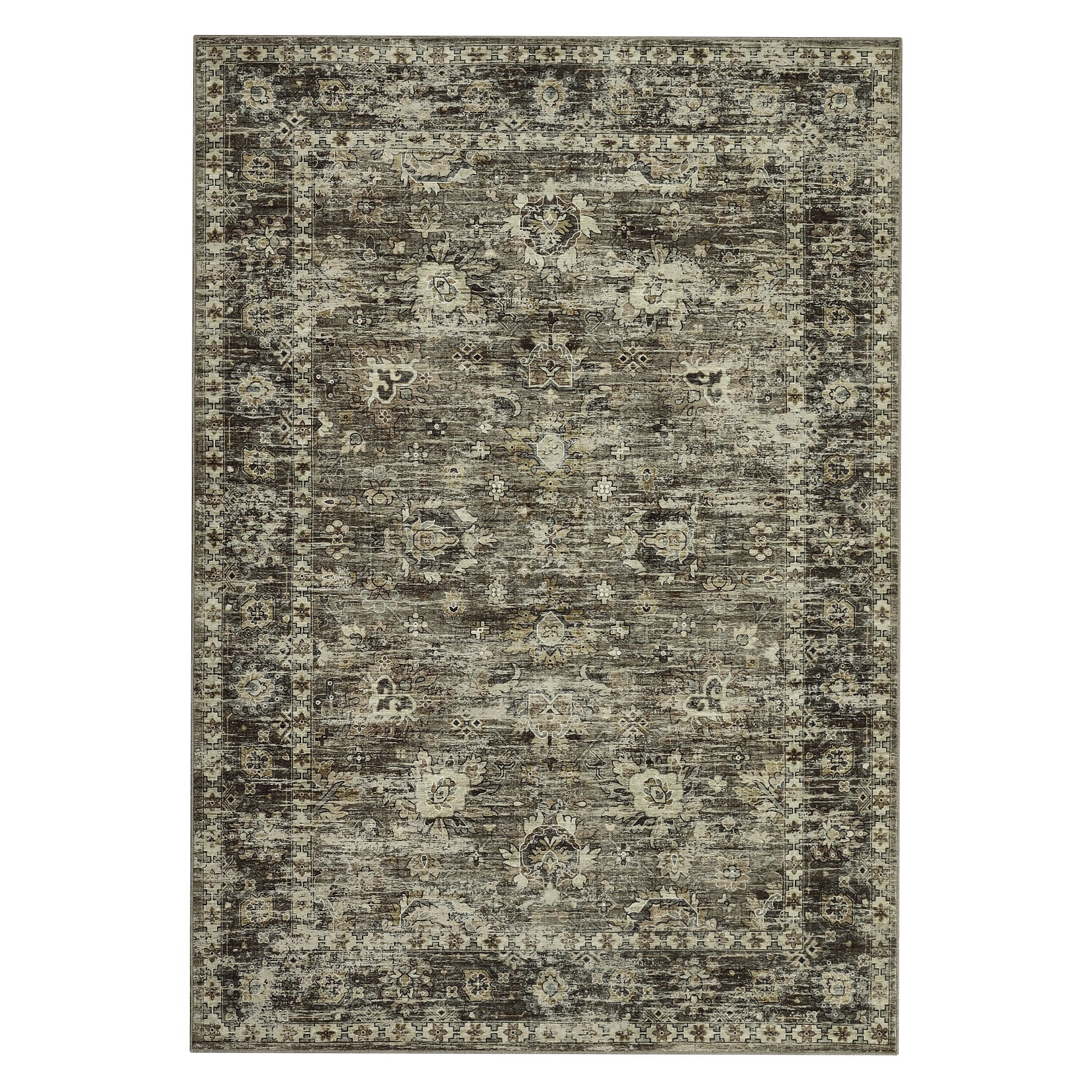 Garvee Hallway Rugs, Machine Washable Traditional Rug, Non Slip Floor Carpet, Low Pile Soft Printed Vintage Rug for Home Decor Entryway Bed Room Laundry Room Indoor