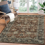 Garvee Hallway Rugs, Machine Washable Traditional Rug, Non Slip Floor Carpet, Low Pile Soft Printed Vintage Rug for Home Decor Entryway Bed Room Laundry Room Indoor - Red