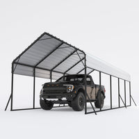 Garvee Heavy Duty Carport 13x26 Oversized Metal Shelter Galvanized Steel Frame & Roof Wind & Snow Resistant Outdoor Garage for Boats SUVs Trucks