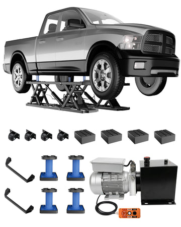 Garvee Heavy-Duty Portable Hydraulic Scissor Car Lift – 5000 lbs Capacity, Q235B Carbon Steel, Collapsible, Wheels, Adjustable, 26.8" Max Height – For Cars, SUVs, Light Trucks, Home Garage & Auto Repair – specs: 5000