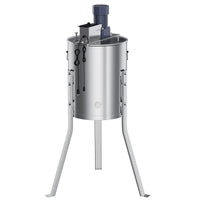 Garvee Upgraded 4 Frame Electric Honey Extractor with Side Handles, 140W Motor & Variable Speed 1300 RPM, Stainless Steel Beekeeping Equipment with Safety Auto-Stop Lid