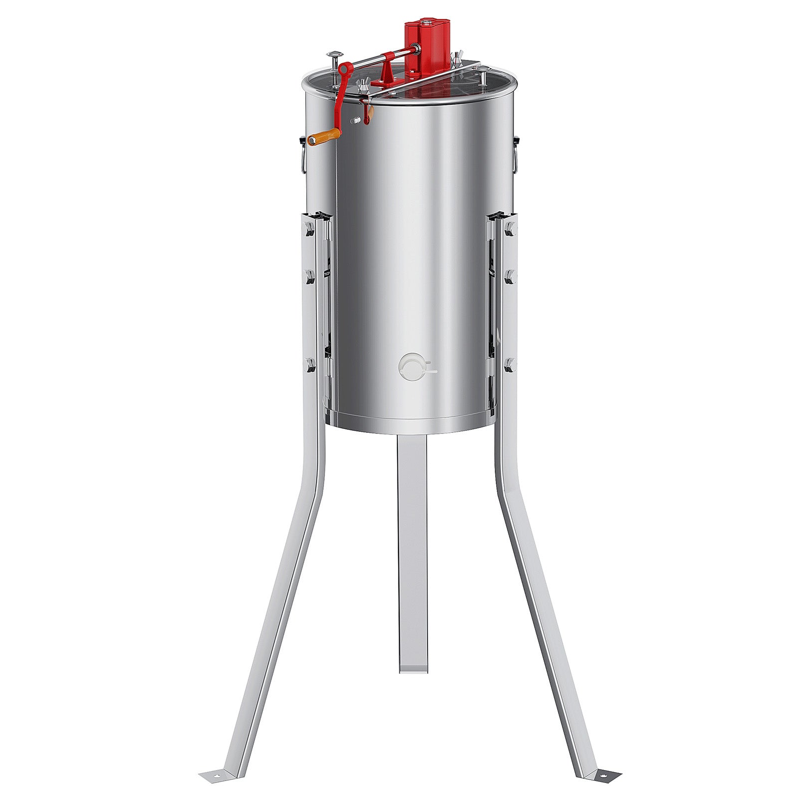 Garvee Upgraded 2/4 Frame Manual Honey Extractor with Side Handles, Food-Grade Stainless Steel Beekeeping Extractor with Adjustable Stand