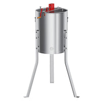 Garvee Upgraded Manual 4/8 Frame Honey Extractor with Side Handles, Food-Grade Stainless Steel Beekeeping Extractor with Adjustable Stand and Clear Lid