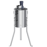 Garvee Upgraded 4/8 Frame Electric Honey Extractor with Side Handles, 140W Motor & Variable Speed 1300 RPM, Stainless Steel Beekeeping Equipment with Safety Auto-Stop Lid - Silver
