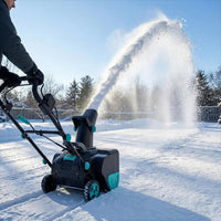 Garvee 20" Cordless Electric Snow Blower- 20V 4.0Ah Battery Powerful Motor 19.6FT Throw Distance Lightweight Maneuverable for Driveways Patios Sidewalks