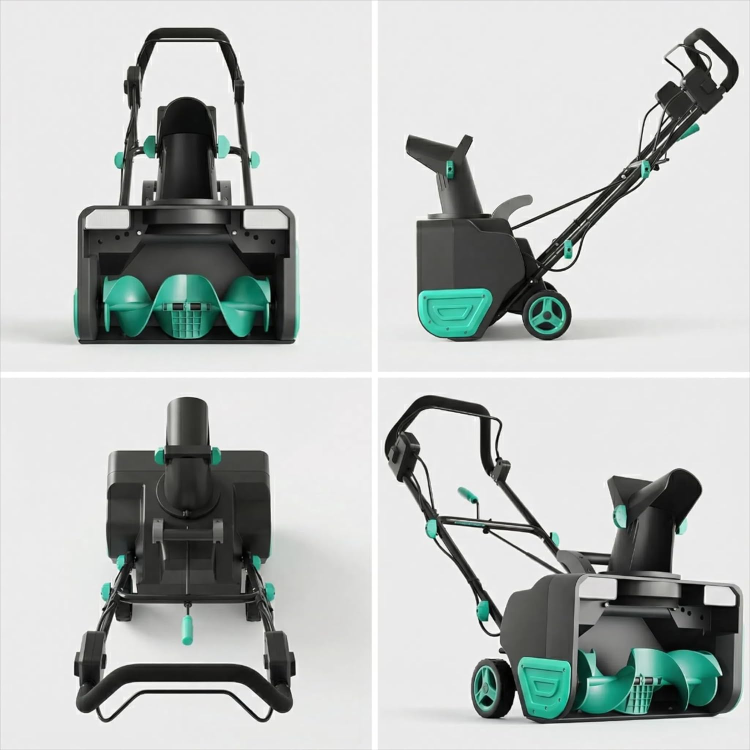 Garvee 20" Cordless Electric Snow Blower- 20V 4.0Ah Battery Powerful Motor 19.6FT Throw Distance Lightweight Maneuverable for Driveways Patios Sidewalks