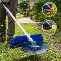 Garvee 3-in-1 Grass Trimmer, Electric String Trimmer & Brush Cutter with Blade & Trimmer Head, Lightweight Lawn Edger for Garden Care