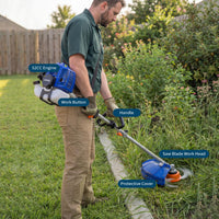 Garvee 3-in-1 Grass Trimmer, Electric String Trimmer & Brush Cutter with Blade & Trimmer Head, Lightweight Lawn Edger for Garden Care