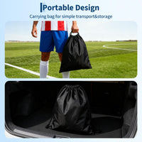 Garvee 2 Pack 6x4 FT Portable Pop Up Soccer Goals with Ball, Cones & Stakes - Backyard Training Set for Kids & Youth