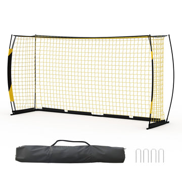 Garvee 12x6 FT Portable Soccer Goal for Backyard - Garvee Collapsible Metal Base Soccer Net, Quick Setup Training Equipment with Carry Bag, Indoor Outdoor Use