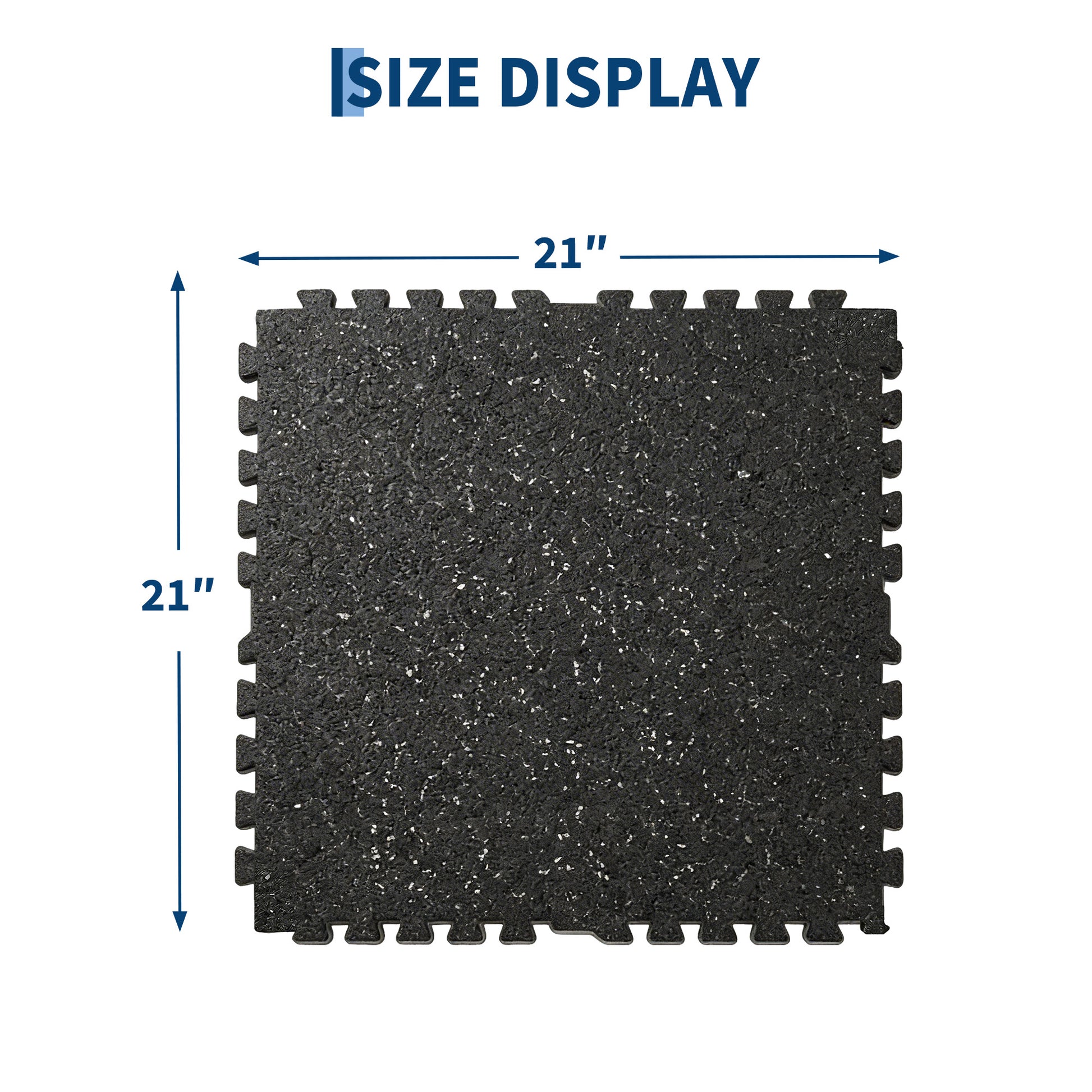 Garvee Exercise Equipment Mats 0.75in Thick 48 Sq Ft Rubber Top High Density EVA Foam Interlocking Puzzle Tiles Home Gym Flooring