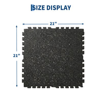 Garvee Exercise Equipment Mats 0.75in Thick 48 Sq Ft Rubber Top High Density EVA Foam Interlocking Puzzle Tiles Home Gym Flooring