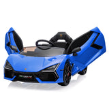 Garvee Ride - P Series: 12V Ride On Car for Kids, Licensed Revuelto Electric Vehicle, Battery Powered Sports Car Toy for Boys & Girls, with Bluetooth, Usb - Blue