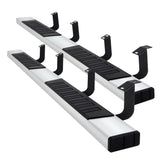 Garvee 6" Wide Running Boards Stainless Steel Side Steps Nerf Bars for 2019-2024 Silverado/Sierra 1500 & 2500/3500 HD Extended/Double Cab - Silver