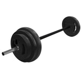 Garvee Adjustable Barbell Weight Set, Adjustable Free Weights for Home and Gym Workout, 40LB, Black