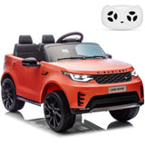 Garvee Ride P Series 12V Kids Ride On Car Land Rover Style Dual Motors 3 Speed Modes 4.5Ah Battery Safety Seatbelt Remote Control Black Outdoor Play - Red - Red