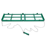 Garvee 6FT Drag Harrow Driveway Grader, Heavy Duty Power Rake w/ 6 Ft Chain, Tow Behind Lawn Rake for Atv, Utv, Tractor, Mower, Land Leveler for Gravel, Sand, Soil, Hay - Green