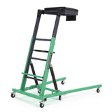 Garvee Top Automotive Creeper Adjustable Height 49.21-68.89" 400 LBS Capacity 6 Swivel Casters Steel Frame Foldable Garage Use - Green