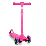 Garvee Kids 3 Wheel Kick Scooter for Boys & Girls Ages 3-10, Adjustable Handlebar, Lightweight Aluminum, Non-Slip Deck, Pink, Outdoor Play - Pink - Pink