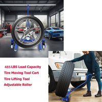Garvee Heavy Duty Adjustable Tire Wheel Dolly for Workshop, Garage, 485 LBS Capacity, Tire  Moving Tool Dollies for Truck Car Vehicle Tire