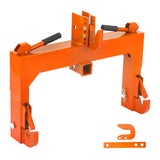 Garvee 3-Point Quick Hitch Tractor Attachment 3000 LBS Lift Capacity 5-Level Adjustable Bolt Reinforced Steel Tubing Category 0 & 1 Farm Use - Orange