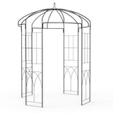 Garvee 8.8 FT Birdcage Garden Arch Metal Arbor Rust-Resistant Reinforced Steel Elegant Climbing Flower Support Patio Backyard Wedding