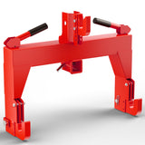 Garvee 3-Point Quick Hitch for Tractors 3000 LBS Capacity Heavy-Duty Steel Easy Install Category 0 & 1 Red Agricultural Use - Red