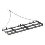 Garvee 6FT Drag Harrow Driveway Grader for ATV, UTV & Tractor, Heavy-Duty Steel Tow Behind Landscape Rake with 6FT Chain for Gravel, Soil, Yard & Field Leveling - Gray