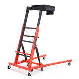 Garvee Top Automotive Creeper Adjustable Height 49.21-68.89" Heavy Duty 400 LBS Steel Frame Foldable with 6 Swivel Casters for Garage Auto Repair - Orange
