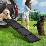 Garvee Portable Dog Car Ramp, 63"×17" Wide Folding Pet Ramp for Large Dogs with Non-Slip Surface Portable Dog Car Ramp for SUV Car, RVs & Truck, Outdoor Dog Ramp Up to 250 LBS - Standard