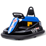 Garvee Ride - B Series: 6V Electric Ride-On with 360° Spin, 2 Speeds, Lights, Music, Horn, PP+Metal, Safety Belts, Anti-Collision Strip, Black for Kids 3-6 - Black
