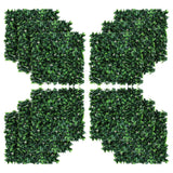 Garvee Artificial Grass Wall Panels 20"x20", 12 Pcs Hedge Panels with 50 Zip Ties, Sun Proected Privacy Fence Screen Fake Greenery Backdrop for Outdoor Indoor Garden Birthday Wedding Decor