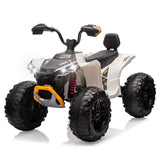 Garvee Ride - P Series: 24V 2-Seater Ride On ATV for Kids - 4-Wheel Battery Powered, High/Low Speed Modes, LED Lights, Music & Horn, Durable Wear-Resistant Wheels, Safe Non-Toxic Material, Outdoor Adventure - White - White