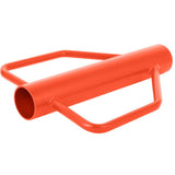 Garvee 12 LB Metal Fence Post Driver Heavy Duty Steel Handle Comfortable Grip Versatile Use for T-Posts and Signposts - Orange