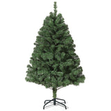 Garvee 6ft Artificial Christmas Tree, Lifelike Spruce Holiday Tree, Hinged Branch Design, Foldable Metal Stand, Perfect for Home, Office, and Party Decor, Easy to Assemble - Without Lights