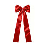 Garvee Christmas Tree Topper Bow, Classic Red Satin Ribbon Holiday Party & Wedding Decorations for Xmas Tree Decor, Fireplace, Staircase, 23.62x62.99 inches - Red