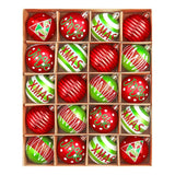 Garvee 20-Pack Christmas Decorations Multicolor Christmas Ball Ornaments, 2.36 Inch Shatterproof Decorations in 4 Assorted Colors for Vibrant Holiday Displays and Festive Tabletop Arrangements - Red & Green & White