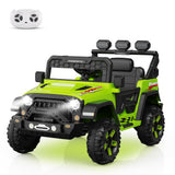Garvee Ride - P Series: 3-6, Ride on Car with 2.4G Remote Control, 12V Battery Powered Electric Car for kids with 3 Adjustable Speeds, Soft Start, Battery Display, Music (Green) - Green