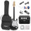 Garvee Electric Guitar, 39 Inch Electric Guitar Kit Solid Body Full Size,SSS Pick Up,Starter kit with Amp,Digital Tuner,Strings,Four Picks,Tremolo Bar,Strap,Gig Bag,Electric Guitar for Beginner -Red - Red