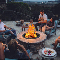 Garvee Fire Pit Ring Liner, 36 Inch Outer/30 inch Round Fire Pit Insert Liner, Rings Outside Wood Burning DIY Campfire Ring Above Ground or In-Ground for Outdoor