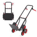 Garvee Carry Cart, Stairs, Foldable, Lightweight, Hand Truck, Dolly, 10 Wheels, Load Capacity 330.7 lbs (150 kg), Includes Auxiliary Wheels, Silent, Cargo Transportation, Commercial Use