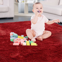 Garvee Fluffy & Sheepskin Red 2x6 Runner Rugs Fluffy Rug for Bedroom, Shag Furry Area Rug Carpet Non Shedding Plush Hallway Runner Rug Fuzzy Accent Rug for Kitchen Entryway Decoration