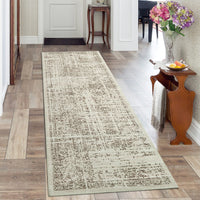 Garvee Hallway Runner Rug 2x6 - Brown Kitchen Rugs Non Slip Washable Soft Touch Carpet Runner Rug Stylish Rug Runner for Home Kitchen Bedroom