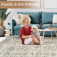 Garvee Hallway Runner Rug 2x6 - Brown Kitchen Rugs Non Slip Washable Soft Touch Carpet Runner Rug Stylish Rug Runner for Home Kitchen Bedroom