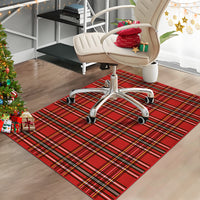 Garvee Christmas Office Chair Mats for Hardwood Floor, 36"X48" Computer Gaming Desk Chair Mat for Tile, Red Buffalo Plaid Xmas Under Desk Office Rug, Carpet Floor Protector for Rolling Chair