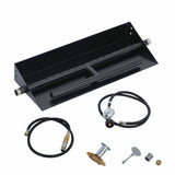 Garvee 18″×6″ Drop-In Fire Pit Burner Kit, Rectangular Fire Pit Burner with Spark Ignition Kit for Propane & Natural Gas, Fire Pit Insert with H-Burner for Indoor Outdoor Use, Black