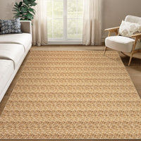 Garvee Modern Natural 10x13 Washable Rug, Non Slip Soft Low Pile Farmhouse Carpet for Living Room, Bedroom, Dining Room